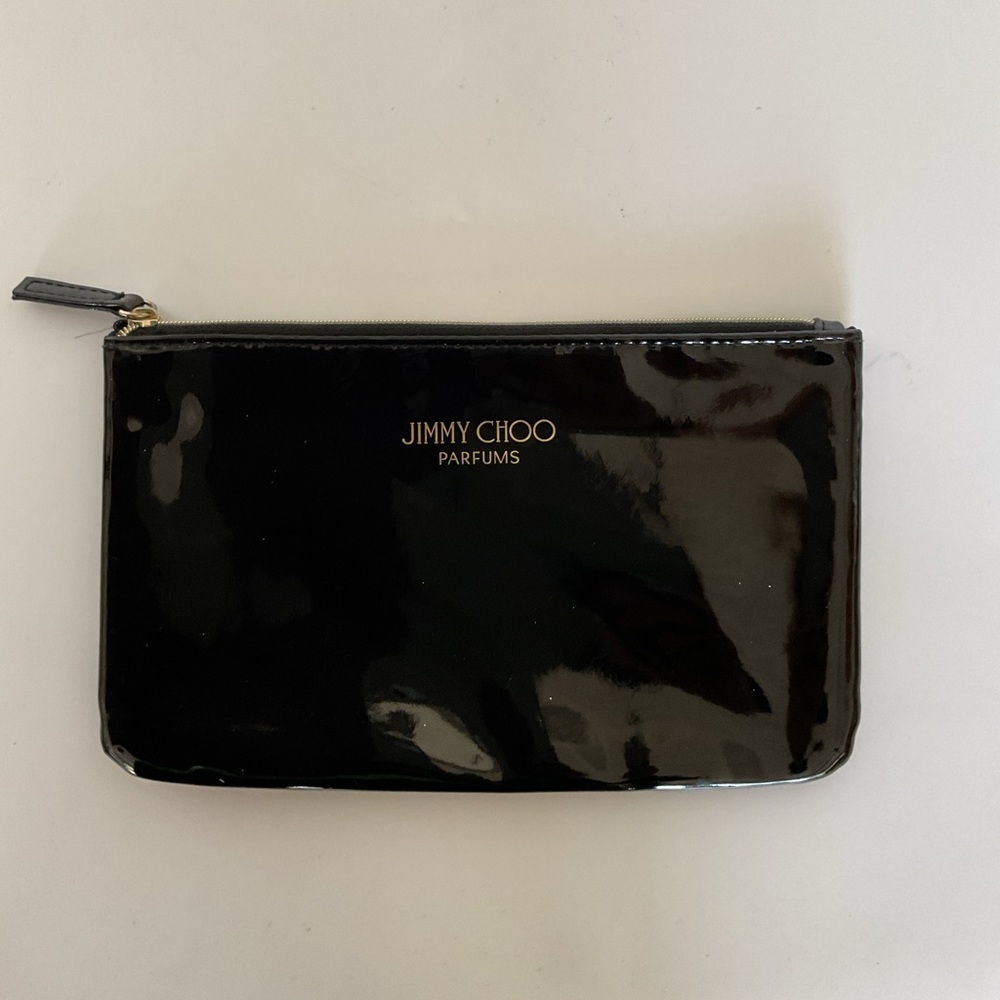 Jimmy Choo PARFUMS Faux Patent Leather Makeup Bag